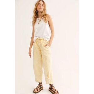 Free People Paloma Slouchy Yellow Jeans